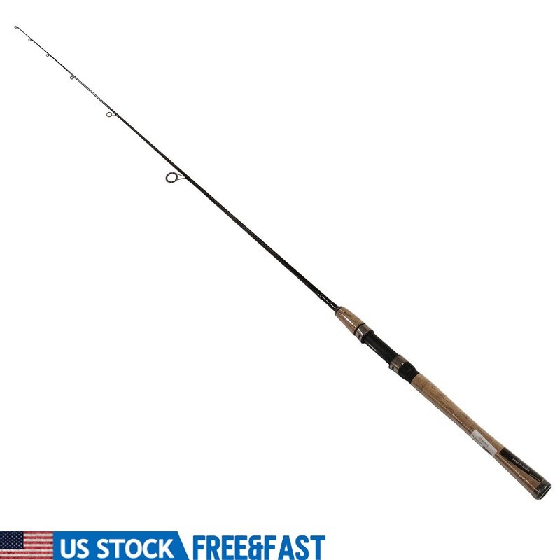 6’6″ Medium Power Graphite Spin Fishing Rod Fast Action Lightweight Freshwater