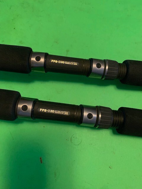 MATCHING PAIR OF 2 DAIWA SEALINE POWERLIFT 7 FOOT CONVENTIONAL FISHING RODS