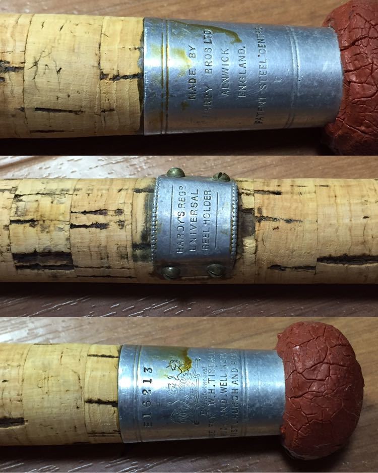 Extremely rare HARDY Palakona Regd The Wye Rod, bamboo 325.5cm 2pieces used