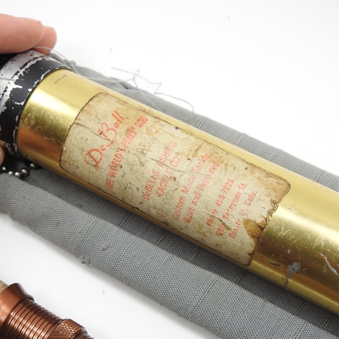 Fred Debell Impregnated “Presentation” Bamboo Fly Rod. 7′ 6”. W/ Tube & Sock.