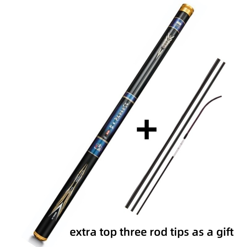 Telescopic Fishing Rod Carbon Fiber Ultra Light Spinning 2.7M-9M Stream Hand Rod