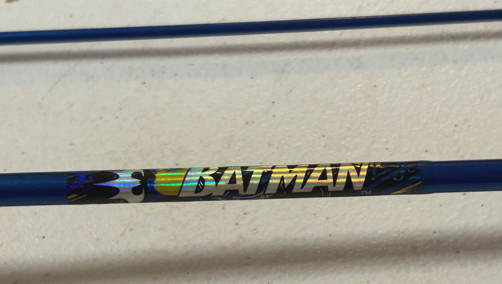 Vintage Batman Shakespeare Spinning Fishing Rod, Enclosed Reel 5′, 2 Piece