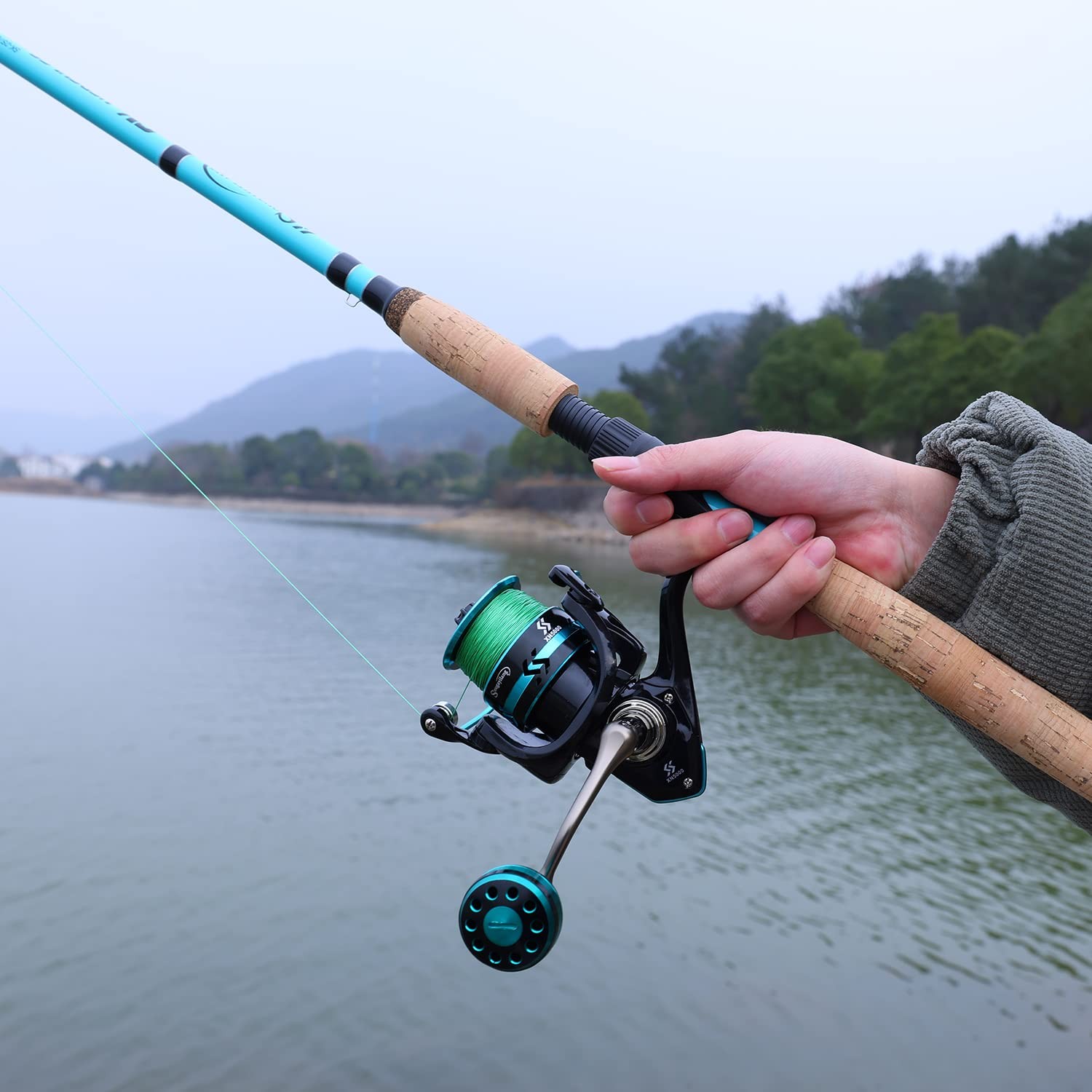 Sougayilang SK Inshore Saltwater Fishing Rod Spinning Casting AAA Cork IM7 Toray