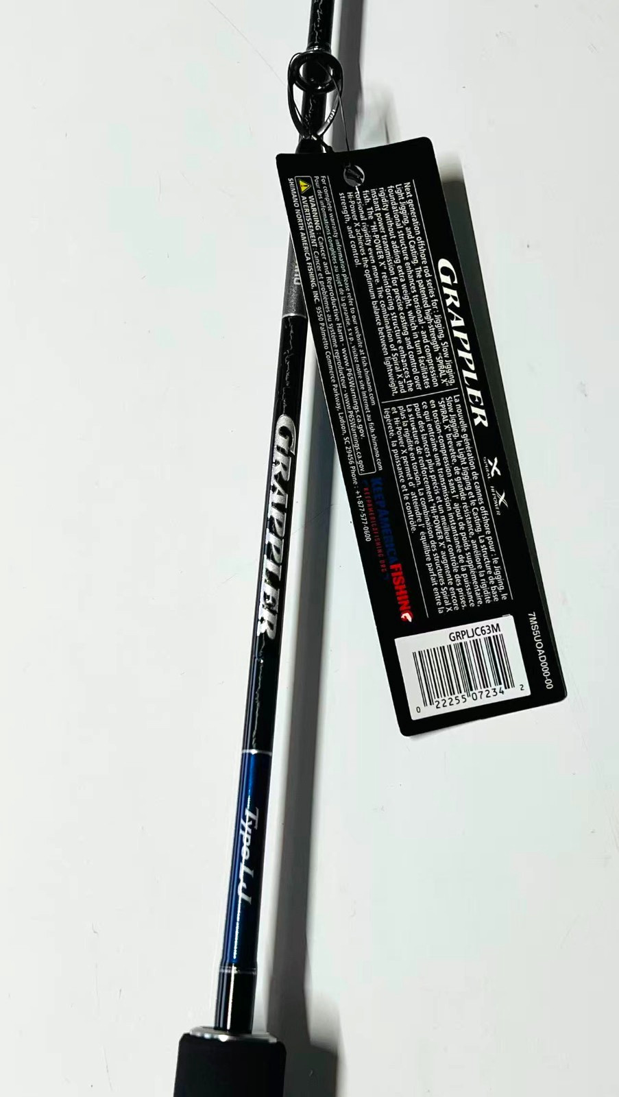 Shimano GRAPPLER TYPE LJ GRPLJC63M – 6’3″ Saltwater, Casting Jigging Rod – New