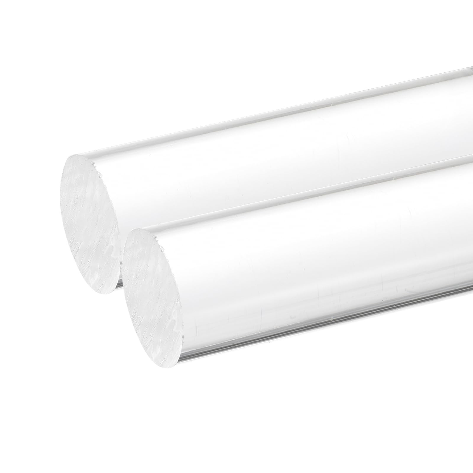 2pcs Acrylic Round Rods 1-3/16″ x 4″ Clear Acrylic Dowel Rods Sticks Plastic …