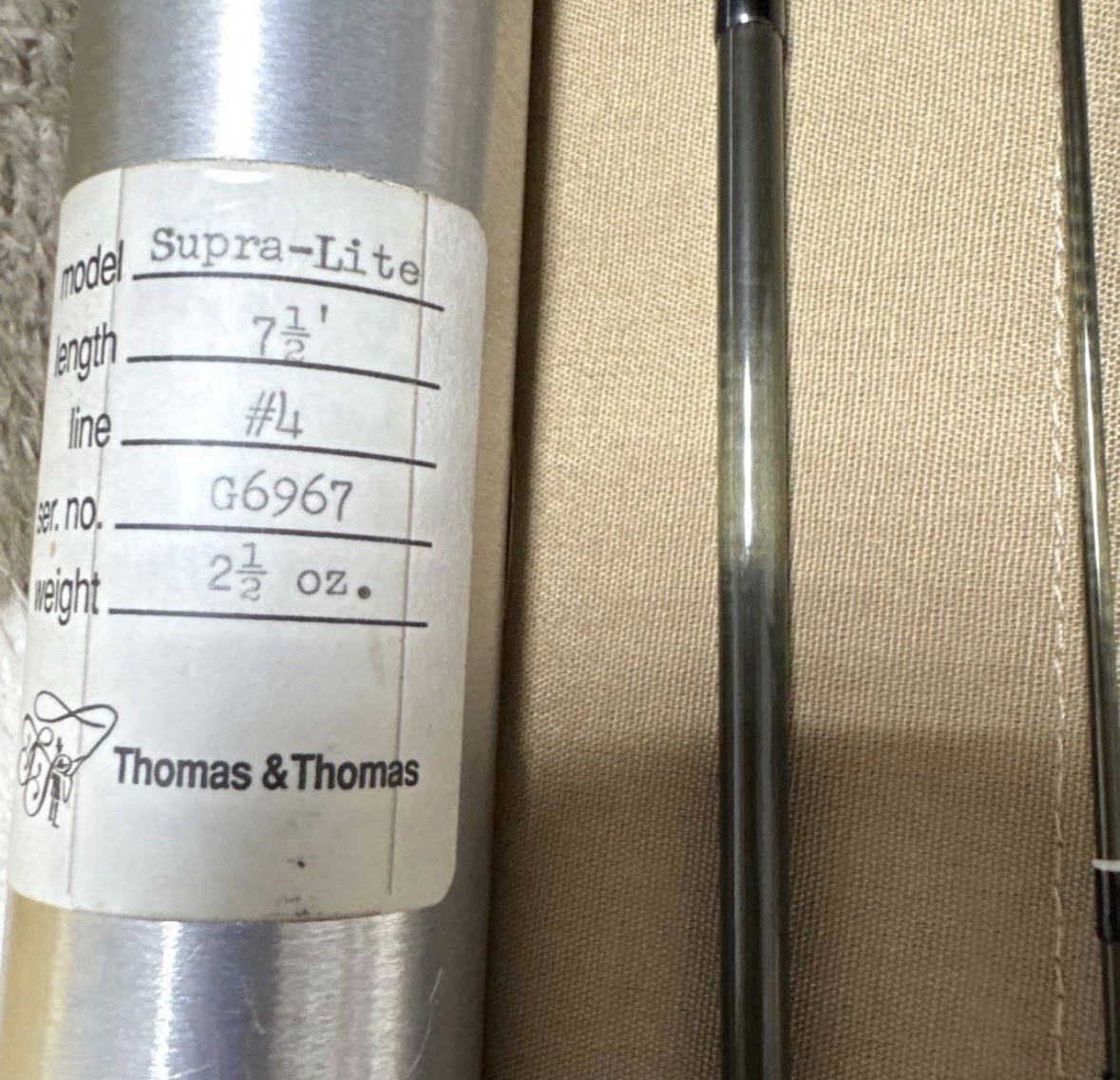 Thomas&Thomas Supra-Lite 7’6″#4 Fly Rod Free shipping DDP