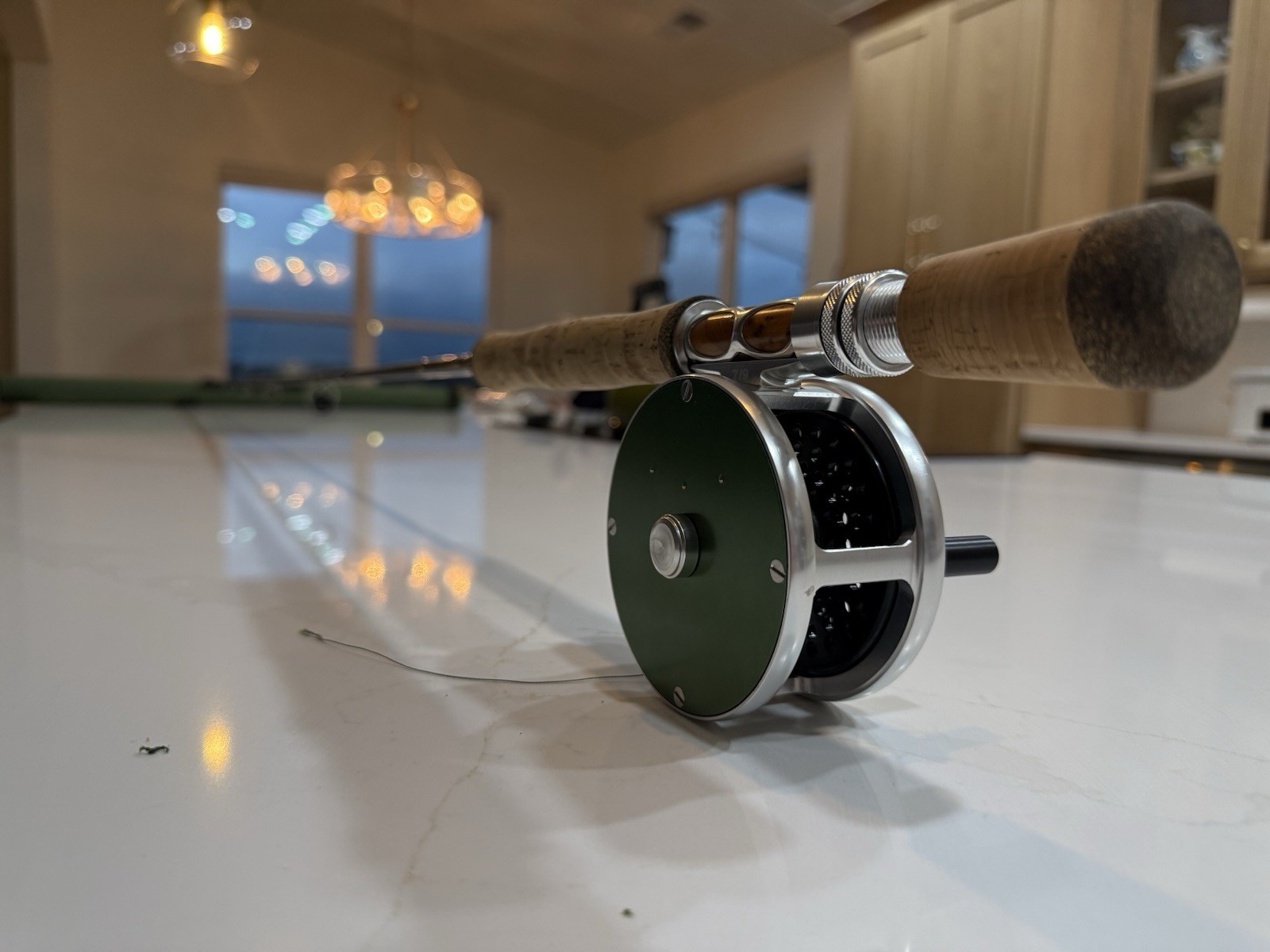 Olde Fly Shop Series IM-8 Graphite Fly Rod Blanks 9ft 10wt 4pc Matte Green