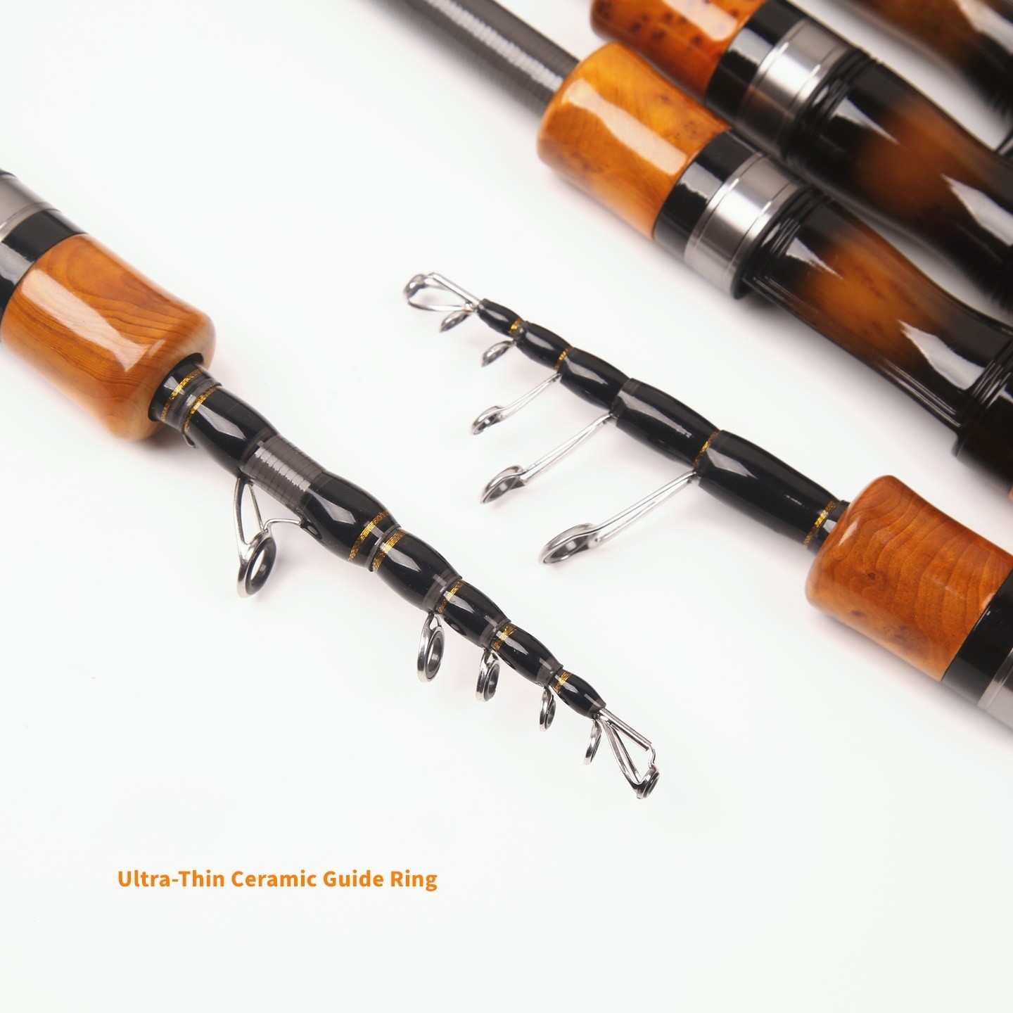 Telescopic Fishing Rod Sea Use Portable Lightweight 1.8 to 2.4 Meters Long