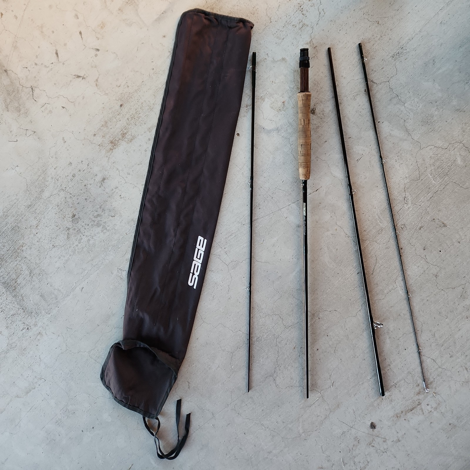 Sage DS2 690-4 Graphite II Fly Rod 9′ 4 Piece #6 Rare Rod with Sage Case