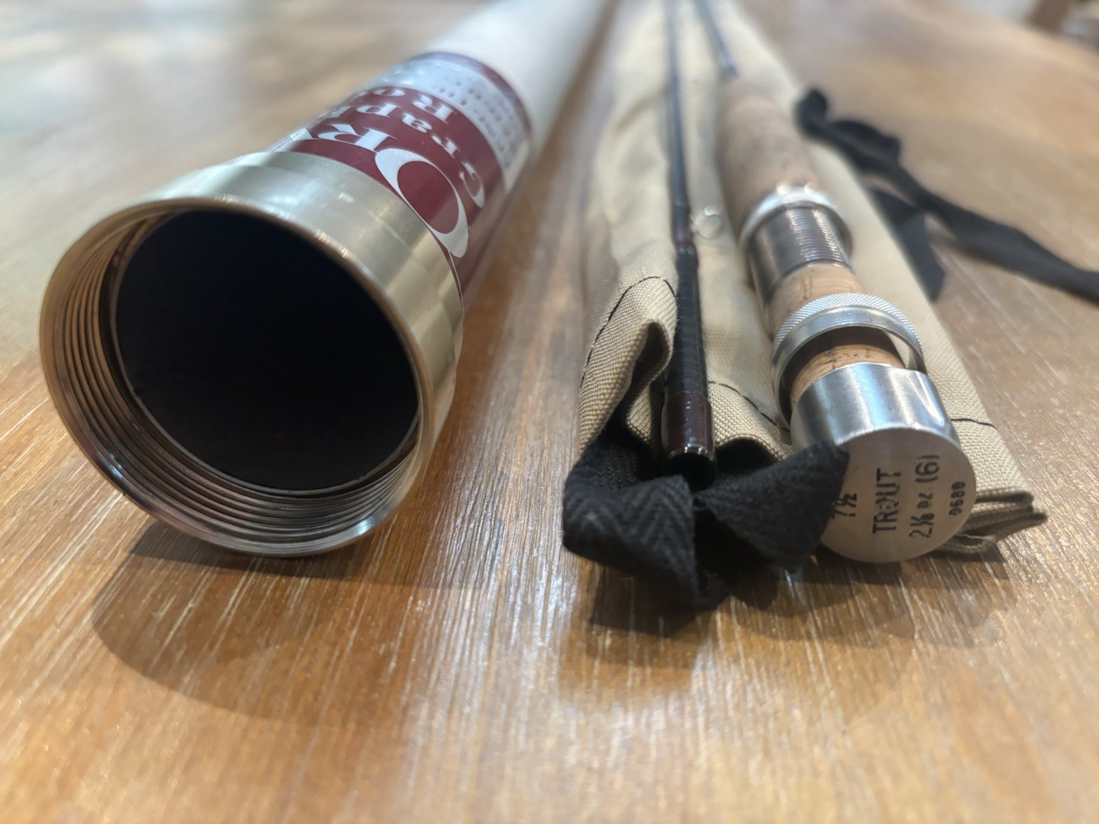 ORVIS Graphite Fly Rod — 7 1/2 ‘ 6wt “TROUT” Model — Excellent