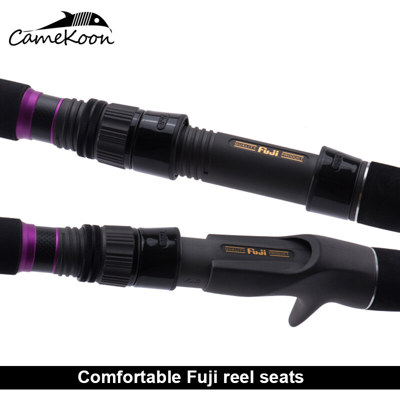 CAMEKOON Carbon Spinning Casting Rod with 3.2/3.6m Lure 30-120g for Bass Fishing