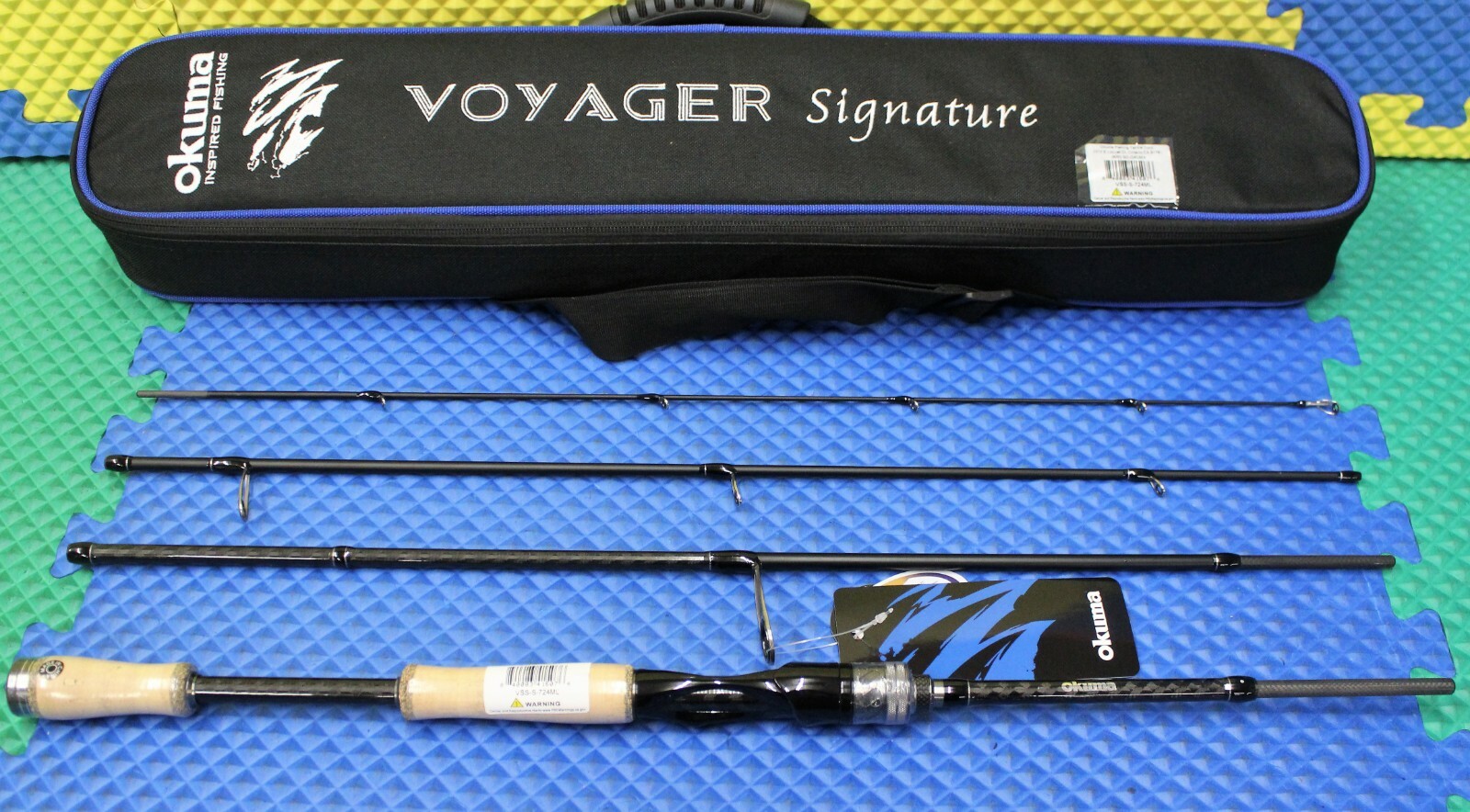 Okuma Voyager Signature Freshwater Rod 7′ 2″ ML 4-Pc W/Soft Case VSS-S-724ML