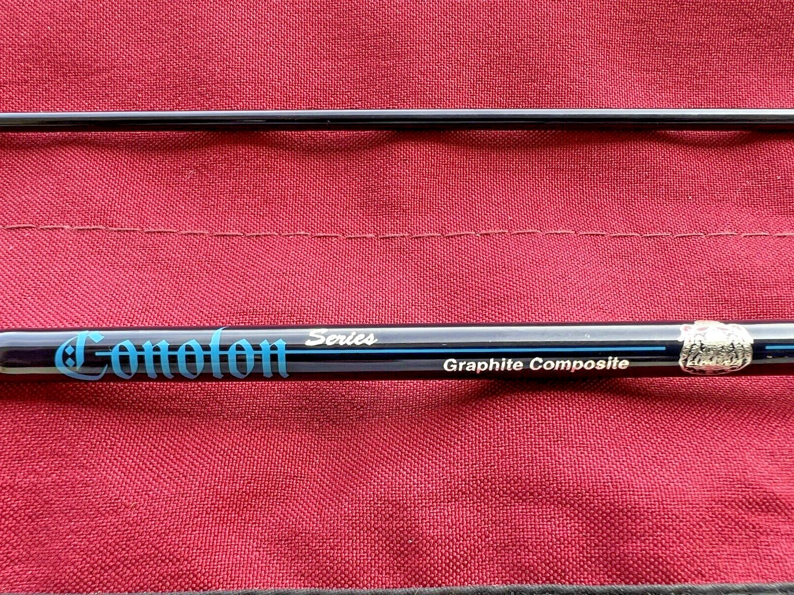 ABU Garcia Conolon 7’ 10-30g Two-Piece Graphite Rod With Carrying Bag Mint Cond.