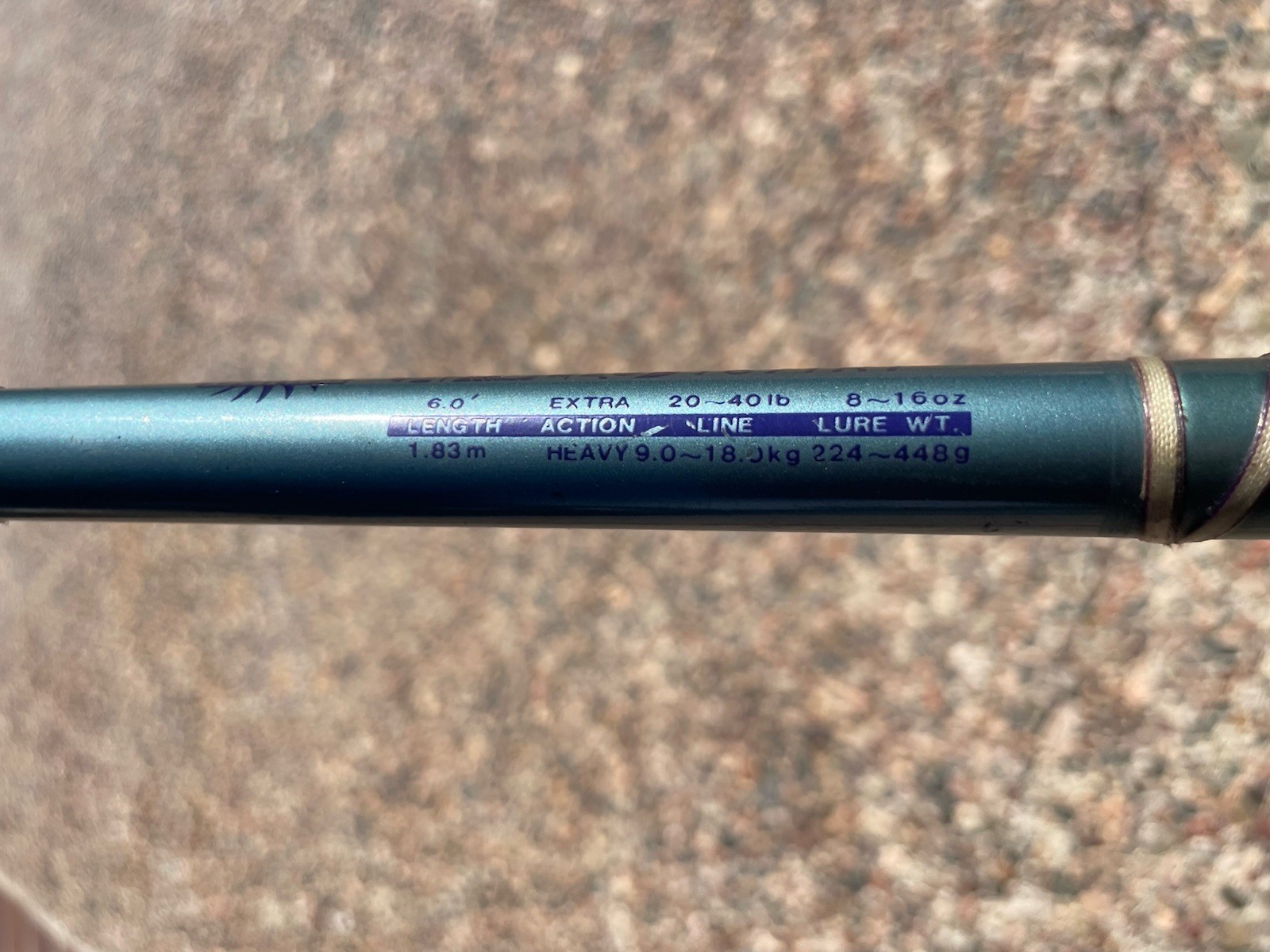 BIG GAME DAIWA APOLLO 1671RT FISHING POLE 6′ 20-40lb LINE
