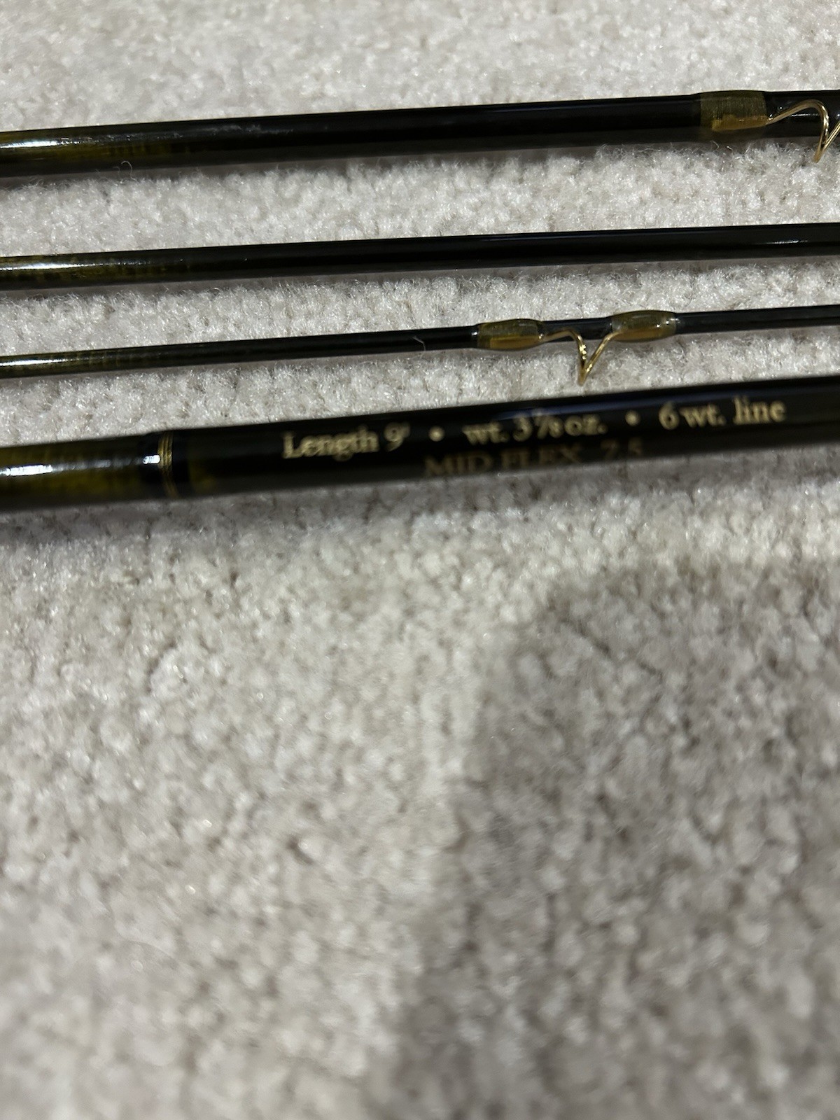 Orvis Trident TLS Mid-Flex 7.5 Fly Fishing Rod. 9’ 6wt. W/ Tube