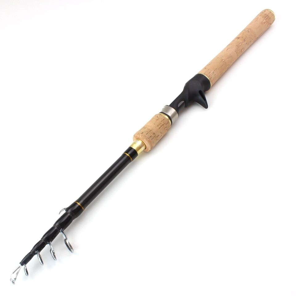 1.8m2.1m2.4mSpinning Fishing Rod M power Hard Telescopic Carbon Fiber new