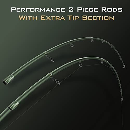 Spartacus II Fishing Rods – IM6 Graphite Blanks Casting & Spinning Rods – 2 Pack
