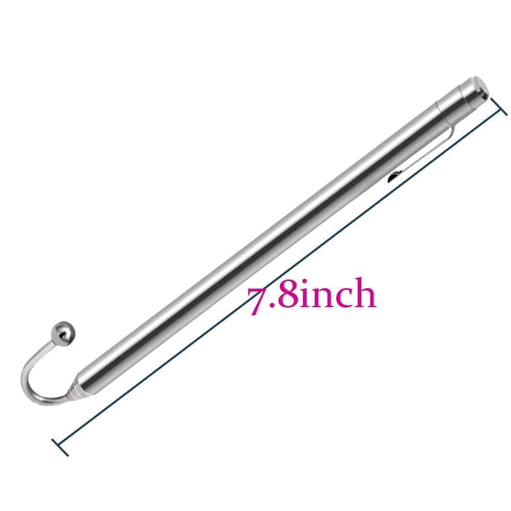 CKZYHHJ Telescoping Collapsed 3/8″ x 6-3/8″ (9.5mm X 162 mm), Silvery White