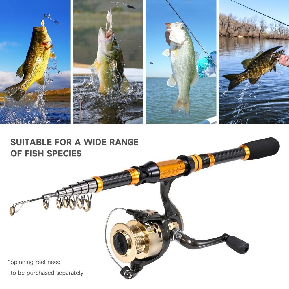 For Various Fish Species Portable Fishing Rod Casting Rod Lightweight Design