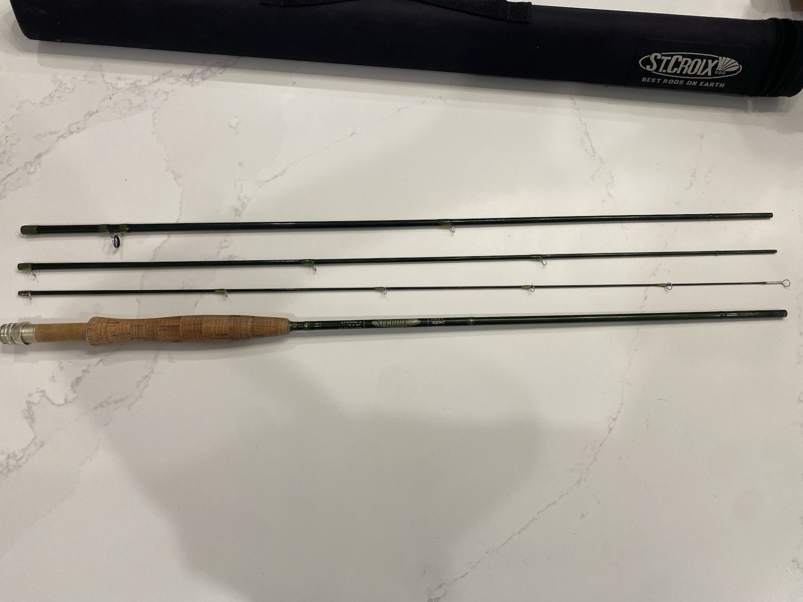 ST. CROIX LEGEND ELITE 906.4 9′ #6 WT 4PC FRESHWATER FLY ROD AND CASE