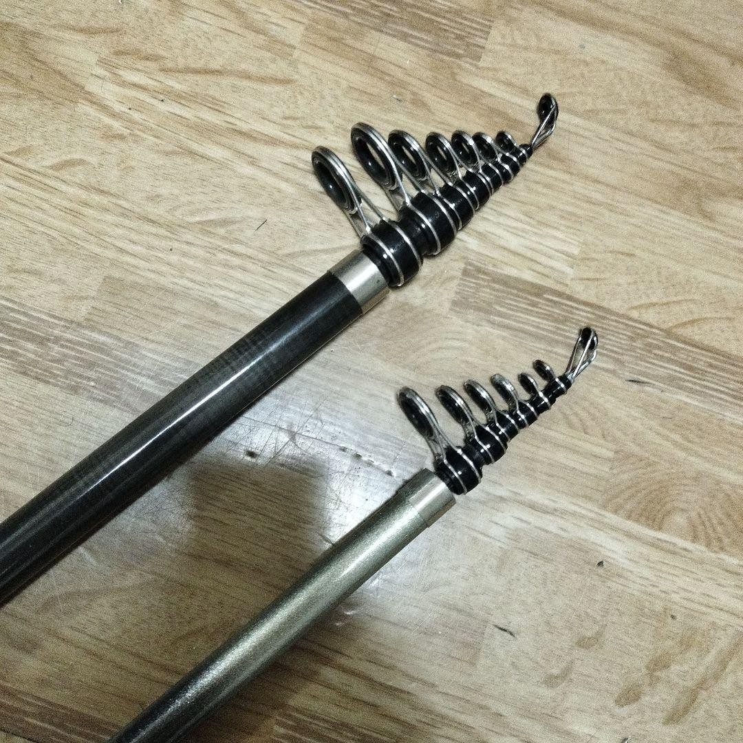 Boat Rod Set 30-240/330 Carbon 2-Piece Black Silver Reels