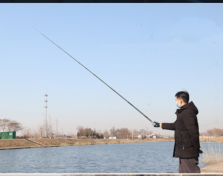 Fishing Rods Carbon Fiber Telescopic Fishing Rod Hand Stream Pole 2.7m-6.3m Pole