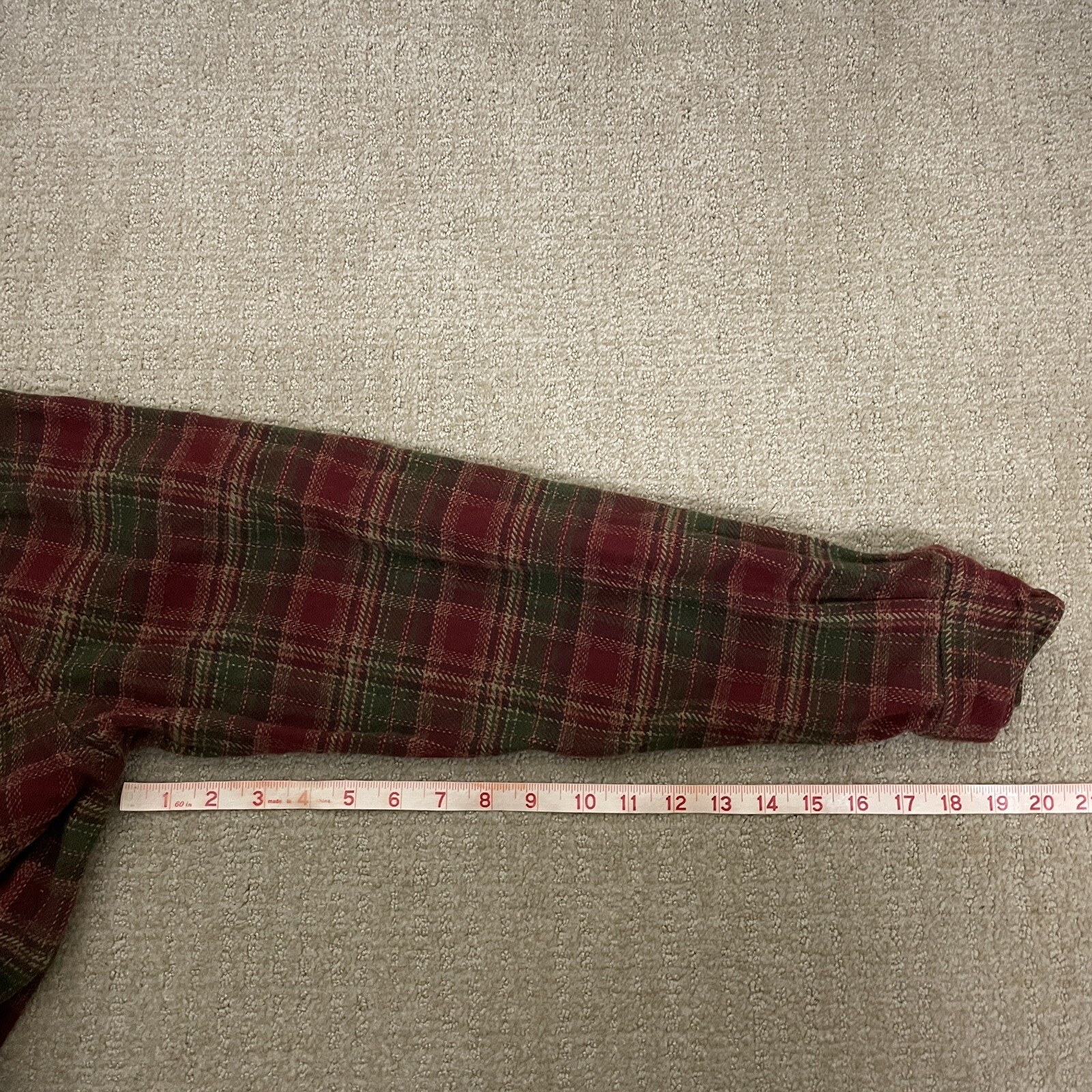 Orvis Plaid Flannel Shirt Mens Size Medium