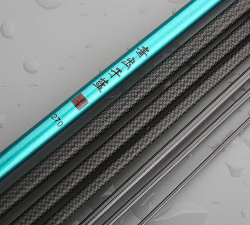 Carbon Fiber Fishing Rod Telescopic Fishing Rod Hard Pole Freshwater 1.5M-6.3M
