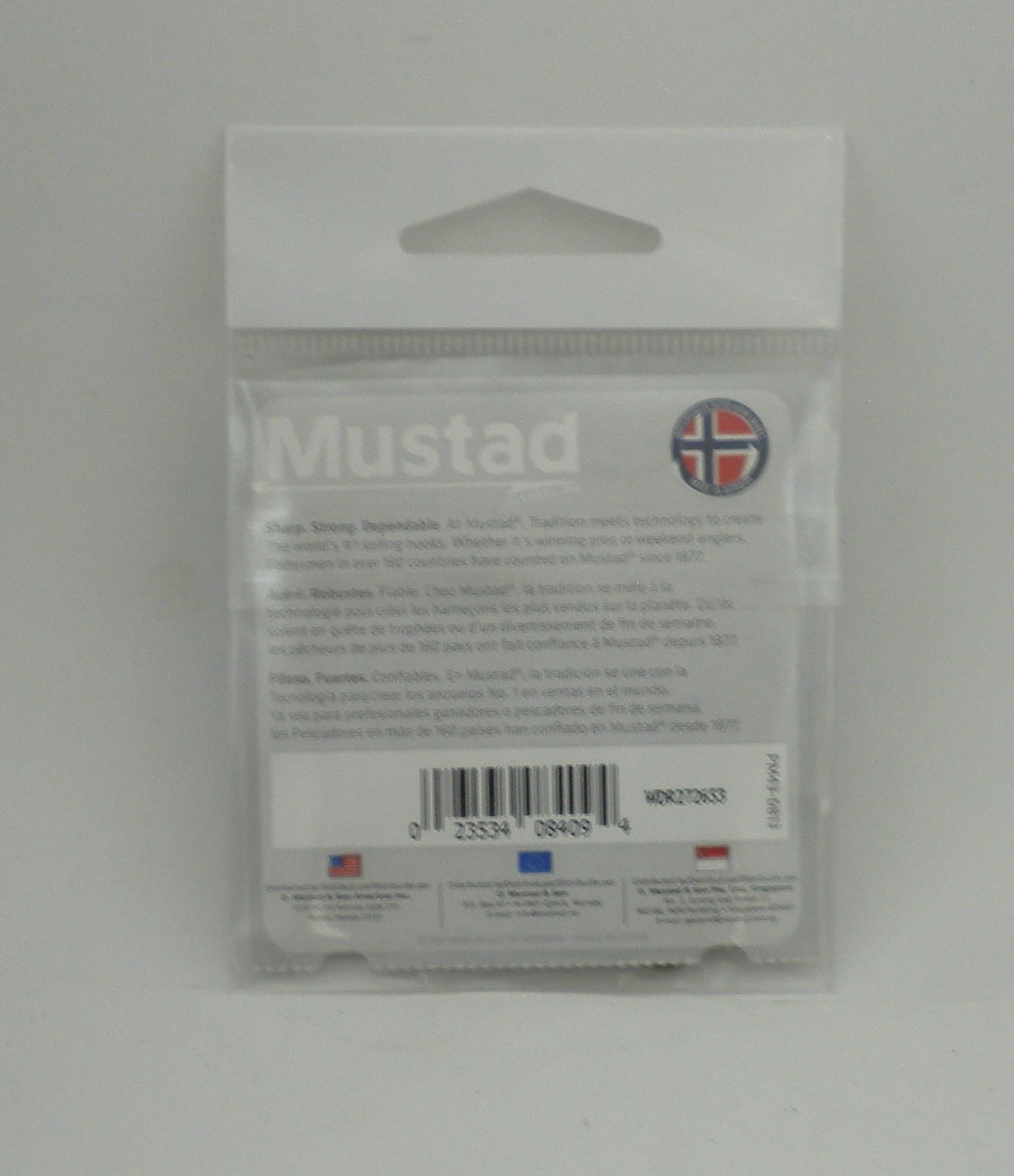 Mustad 37140-1-10 Wide Gap Hook Ringed Bronze Slightly Reversed Size 1 10CT