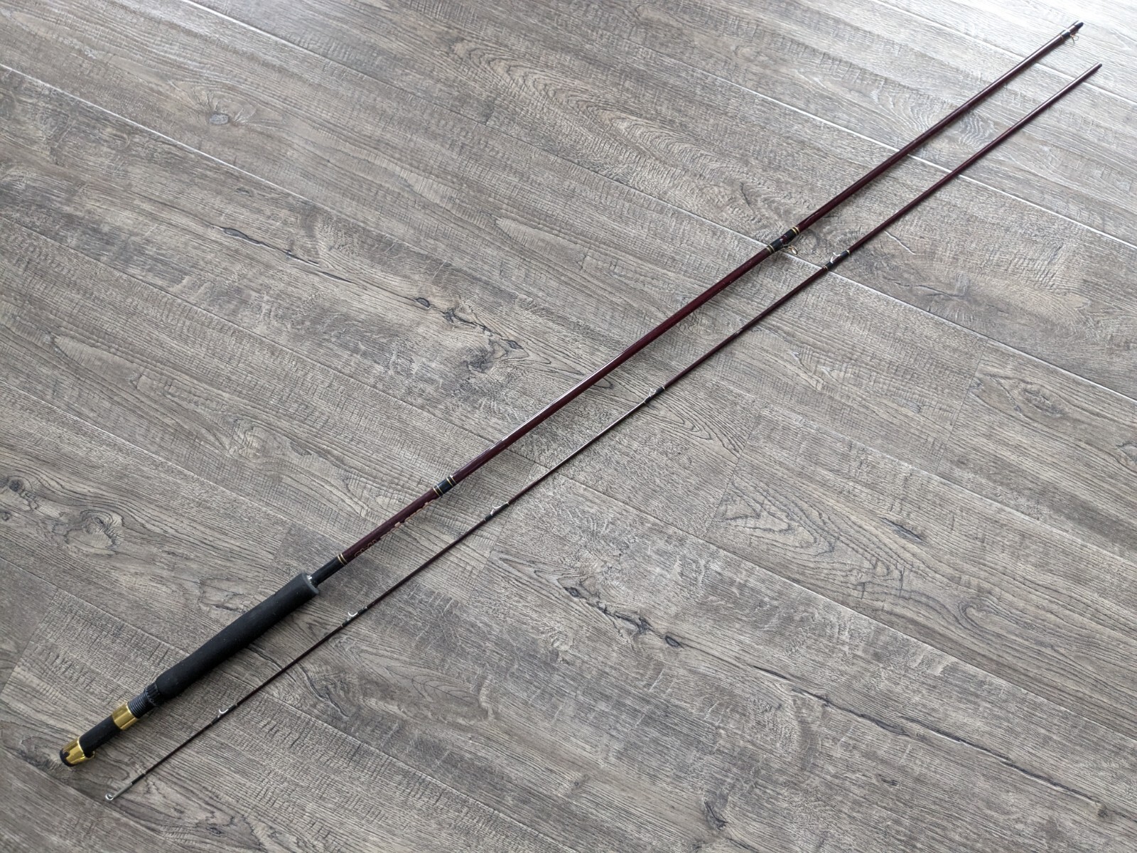 Vintage Daiwa APOLLO GOLD 1945 8’0″ 2PC Graphite Fly Fishing Rod Line #6/7