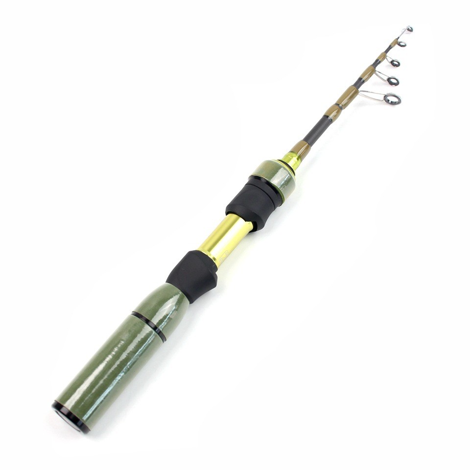 Travel Spinning Rod 5ft 5.6ft 2-6lb Telescopic Casting Rod Carbon Trout