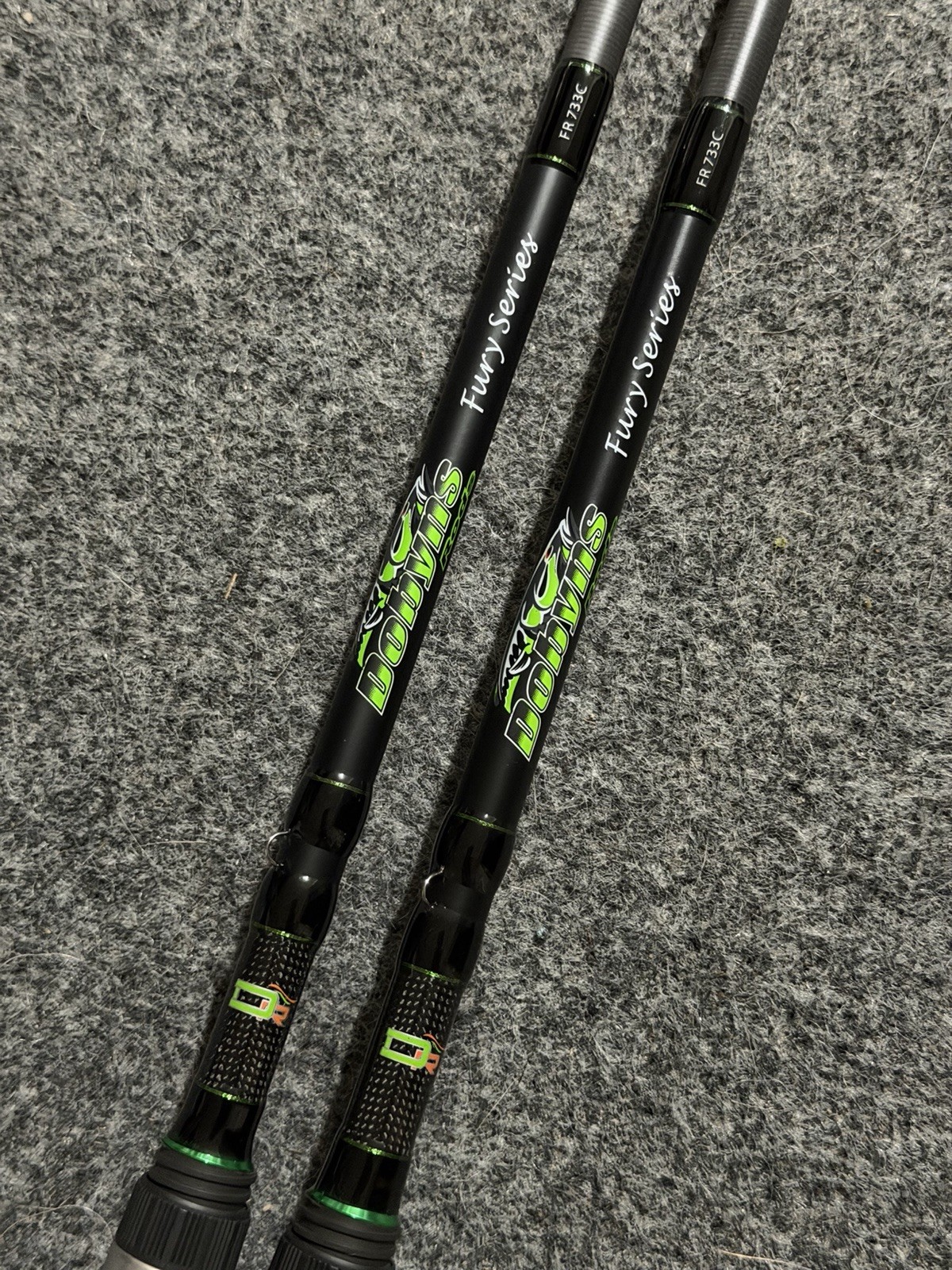 Lot Of 2 Brand New! Dobyns Fury 7’3″ Medium Heavy Fast Casting Rod FR733C
