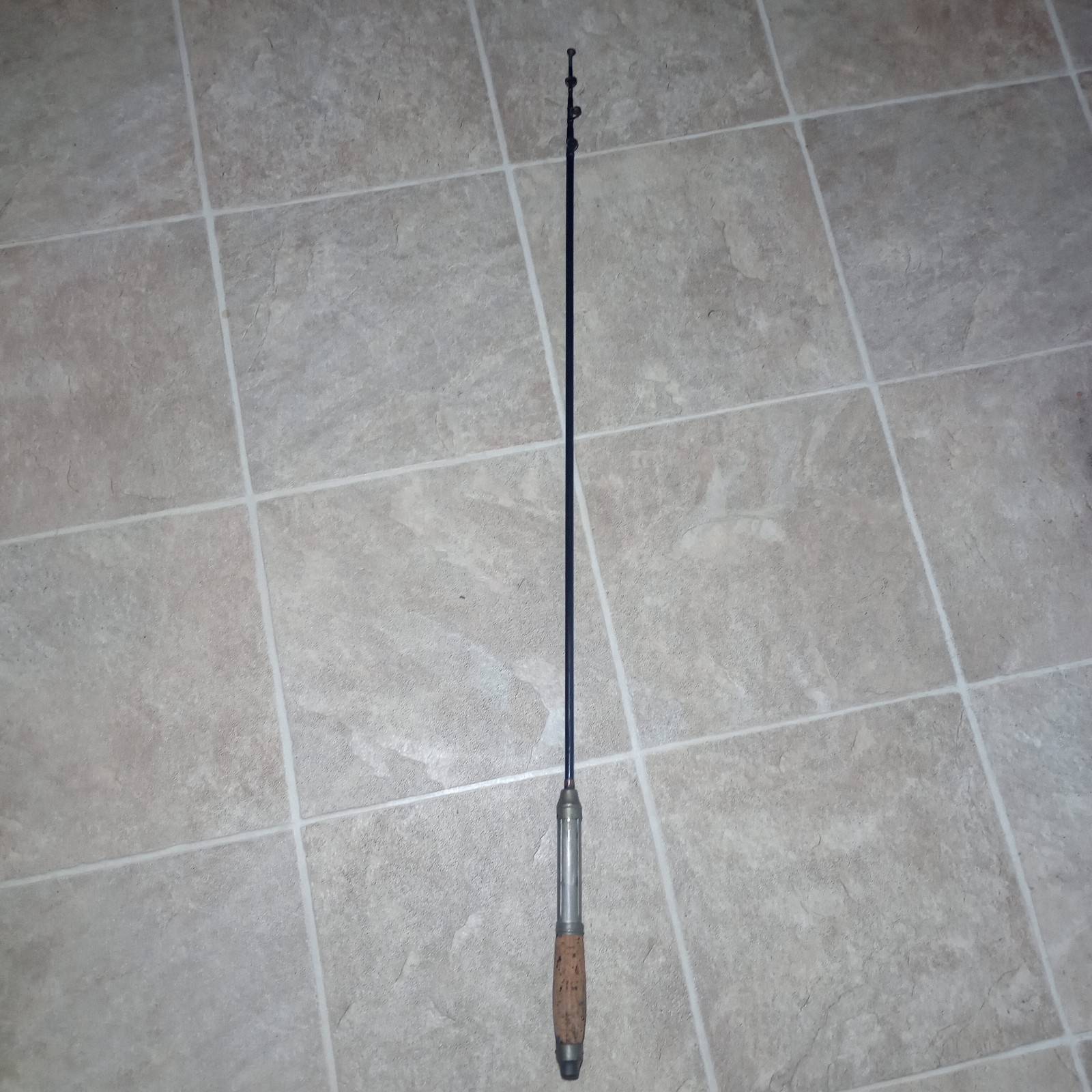 Vintage Union Hardware Fishing Rod Steel Telescoping Pole Torrington Conn fly