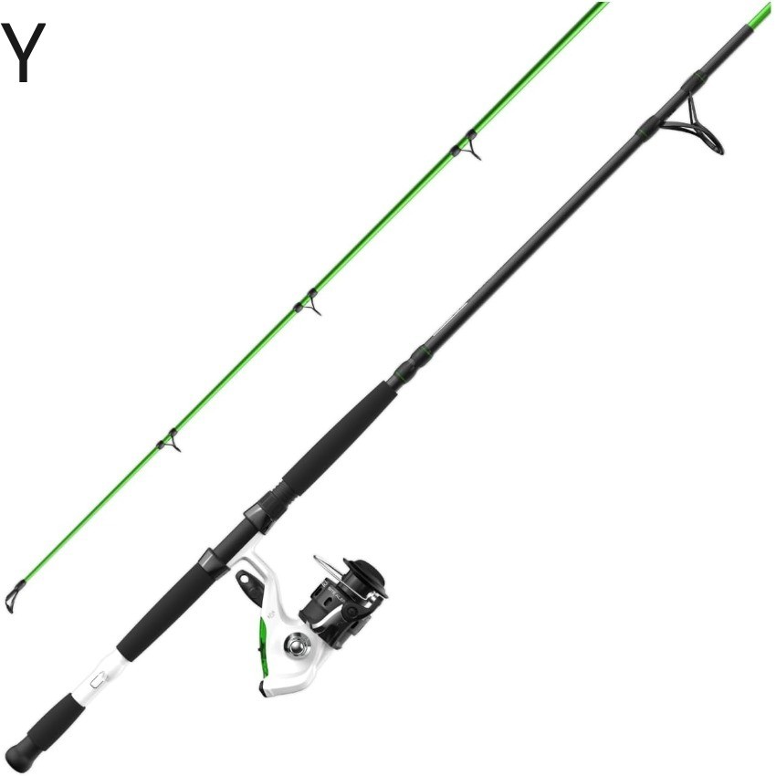 Zebco Bite Alert Spinning Reel and 2-Piece Fishing Rod Combo Y