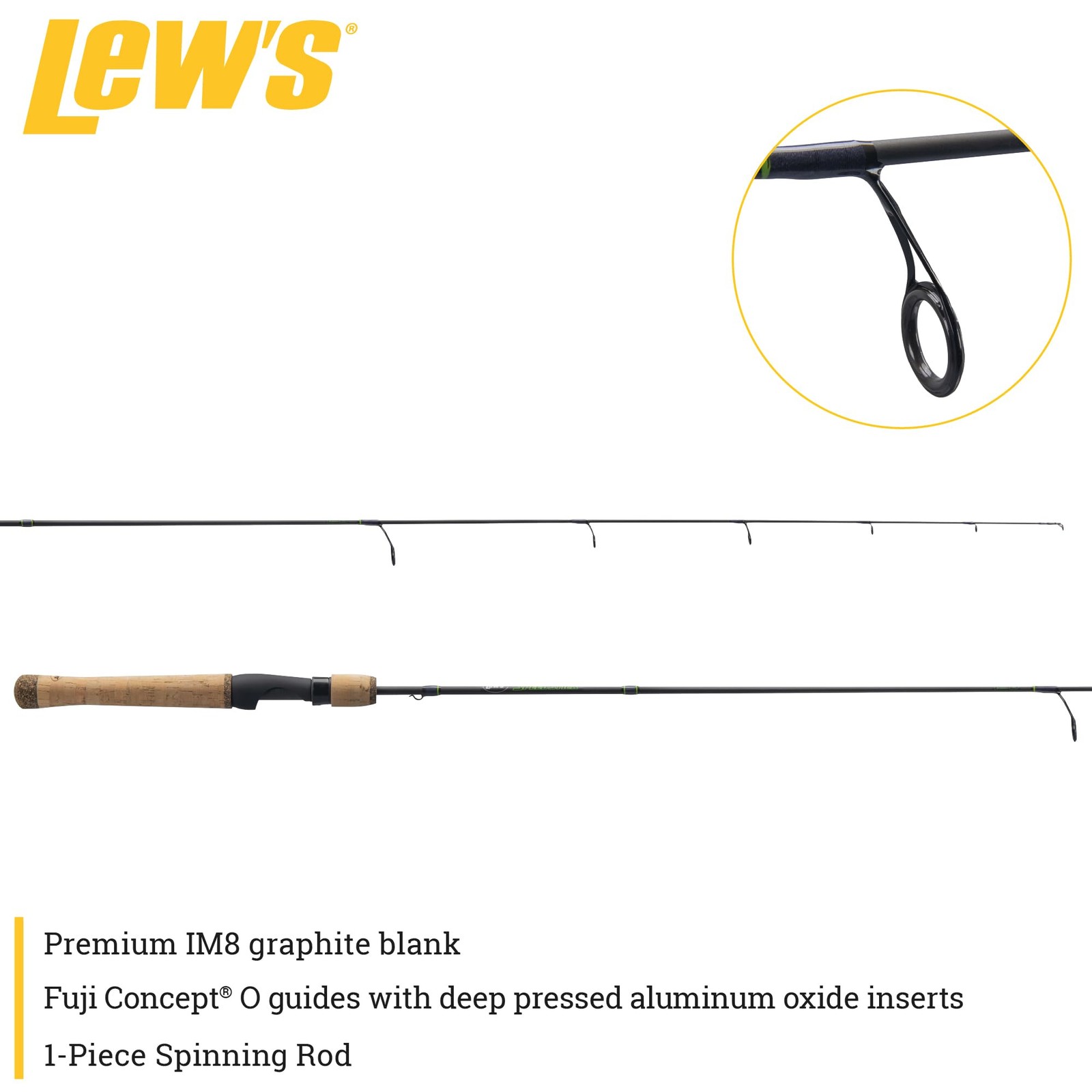 Lew’S Lews Speed Stick Spinning Fishing Rod Im8 Graphite Blank Fuji Concept O