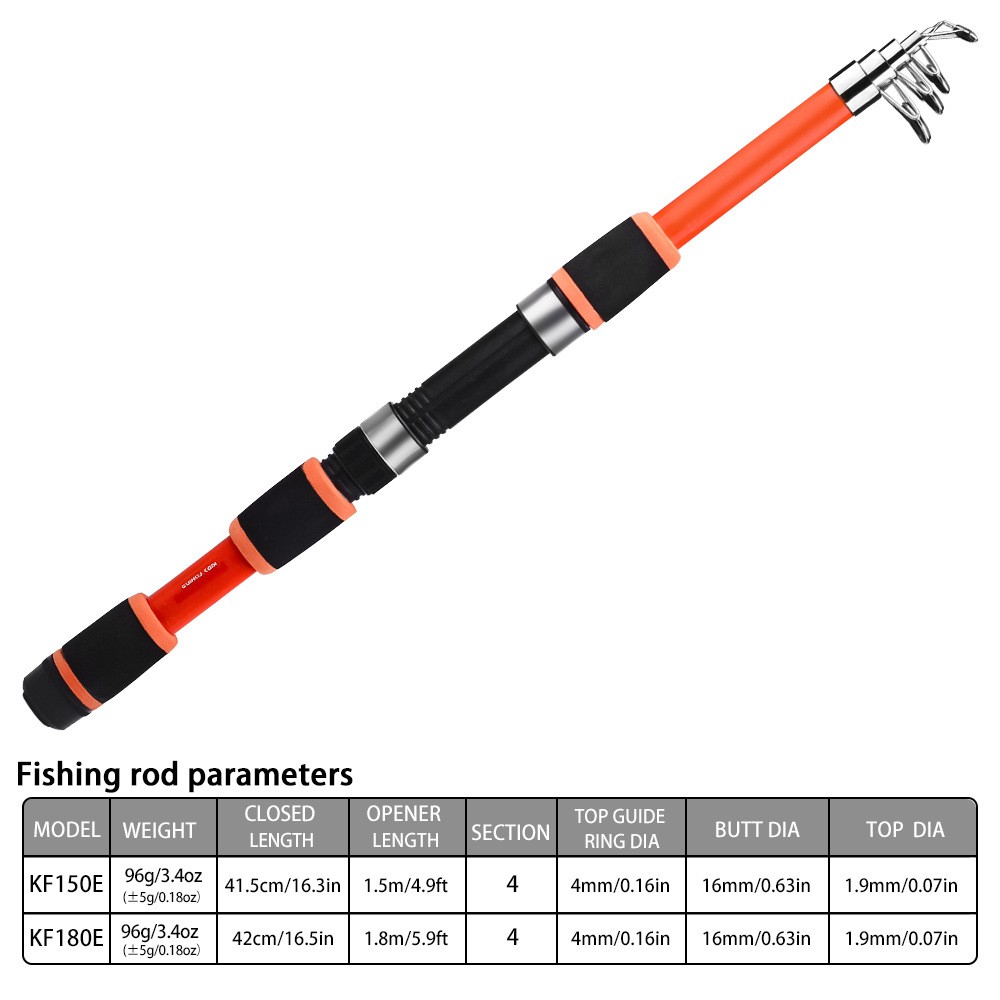 1pcs 1.5M/ 1.8M throwing fishing rod for beginners in sea fishing
