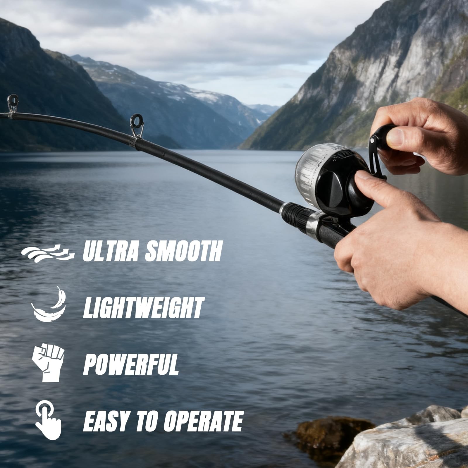 WIDDEN Kids Fishing Pole, Youth Fishing Rod and Reel Combo – Telescopic Porta…