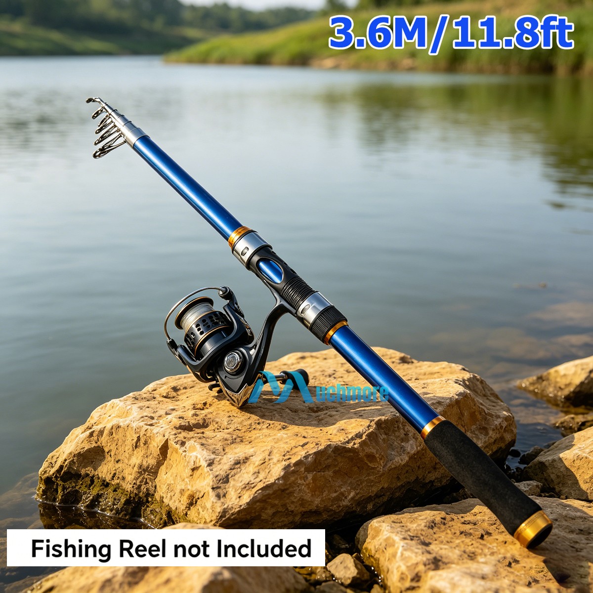 Carbon Fiber Telescopic Fishing Rod Portable Sea Saltwater Spinning Pole 20-30lb