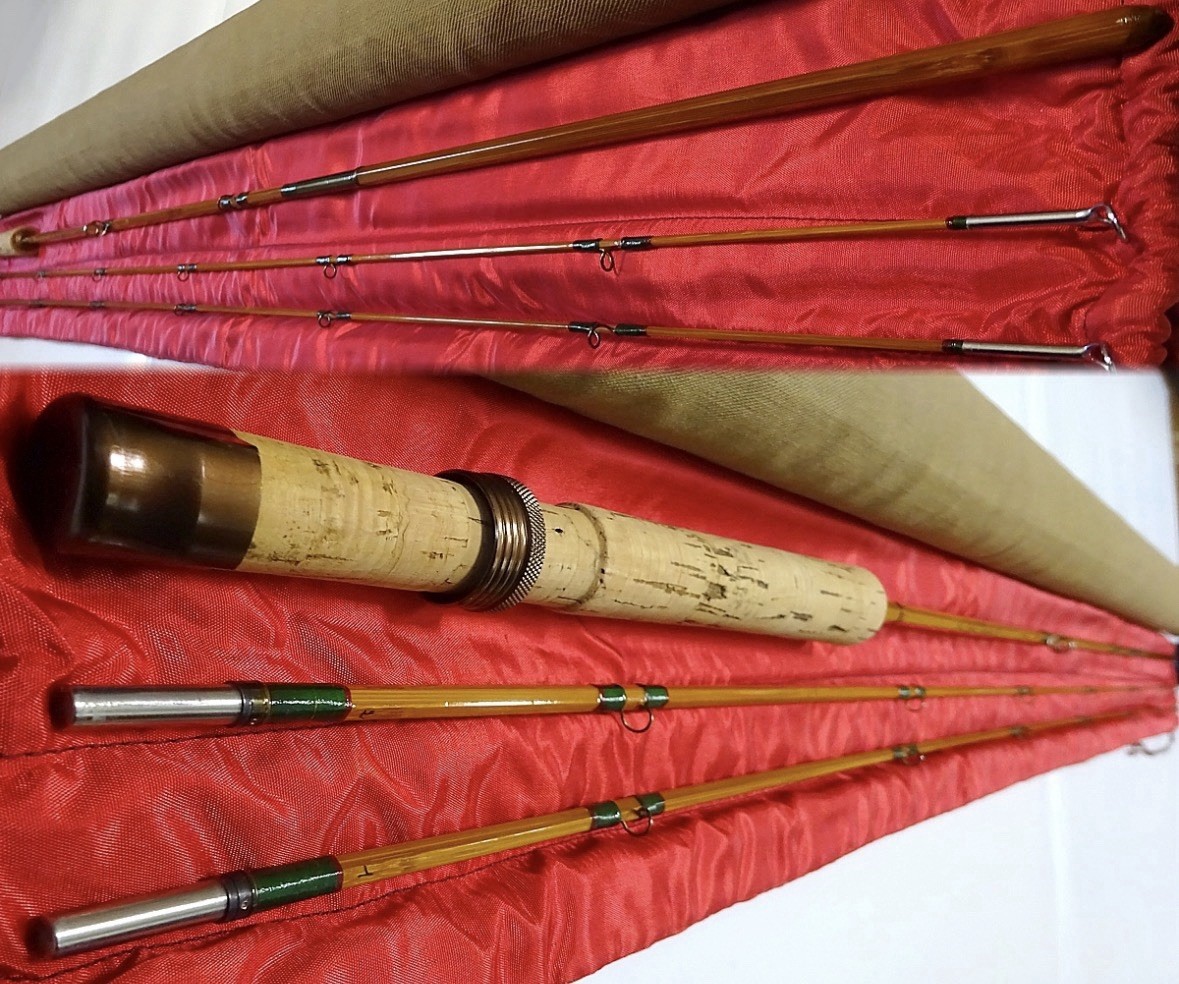 Pezon et Michel Glenn Clark 6ft6in4-5wt 2P2T Fly Rod Free shipping DDP