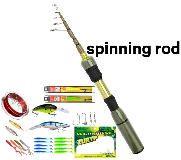 Telescopic Fishing Rod High Sensitivity Spinning Rod 1.5M-1.8M Carbon Fiber Rod