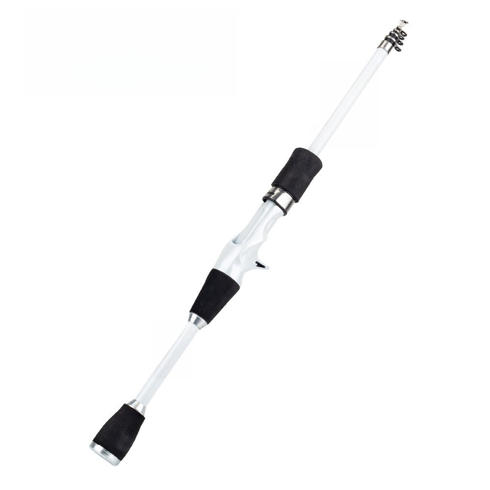 Angler Travel Rod Telescopic 1.8-2.4m Fiberglass Lightweight 45cm Packed Length