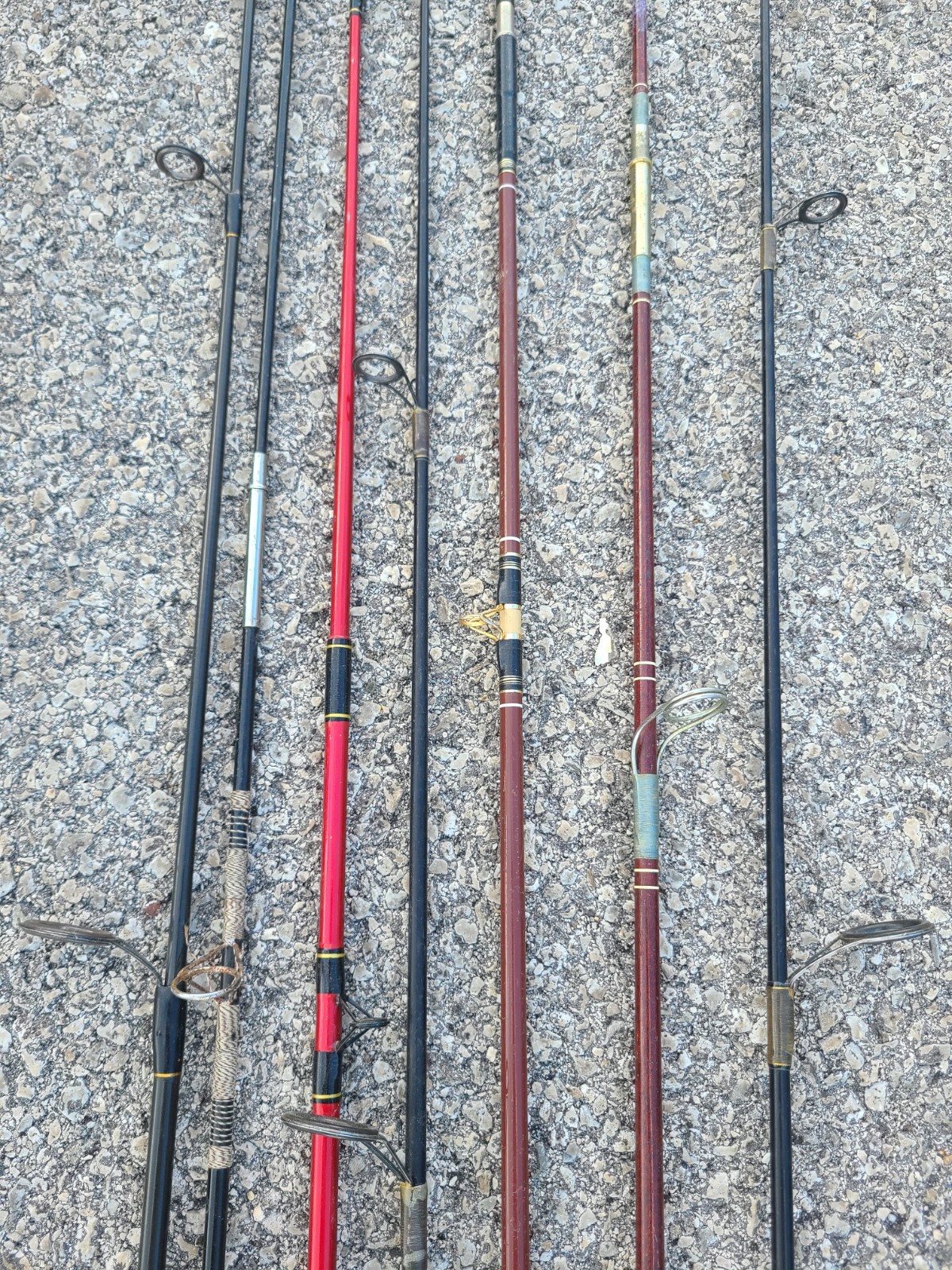 Vintage & Current Fishing Rods Mixed Lot Of 7 Poles