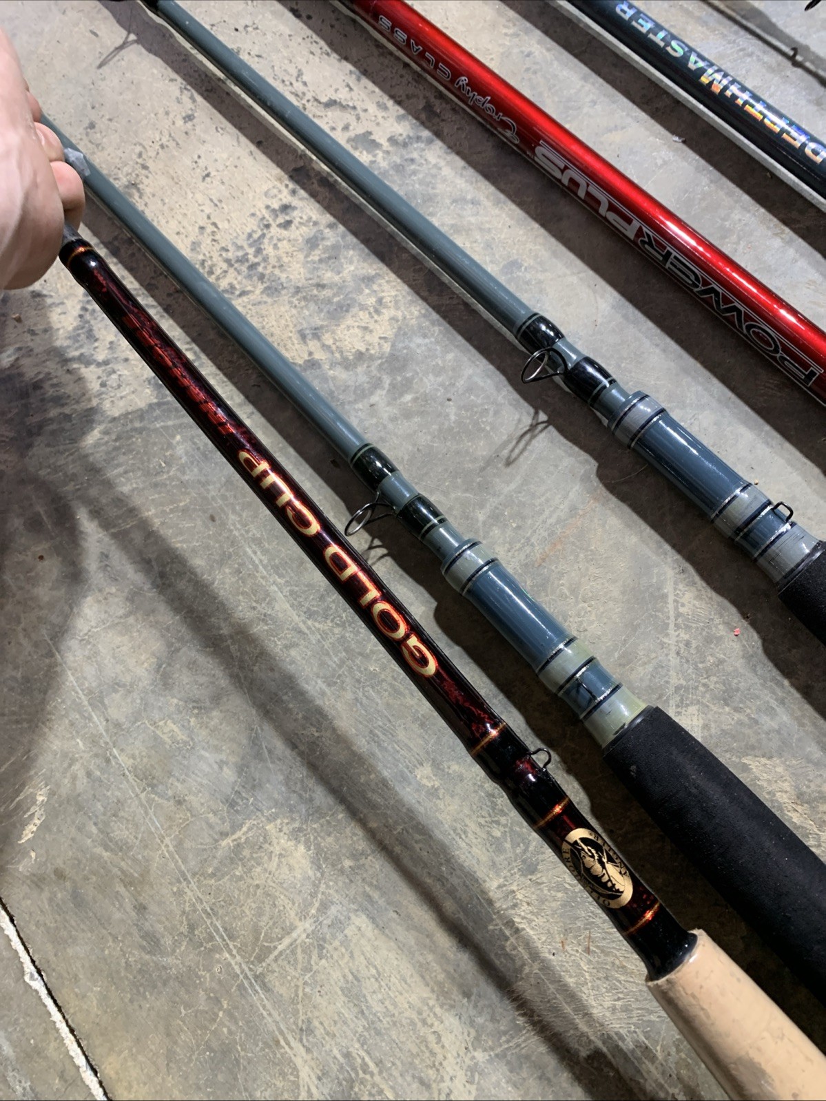 LOT OF 10 BASS PRO SHOPS FISHING RODS (BROKEN)