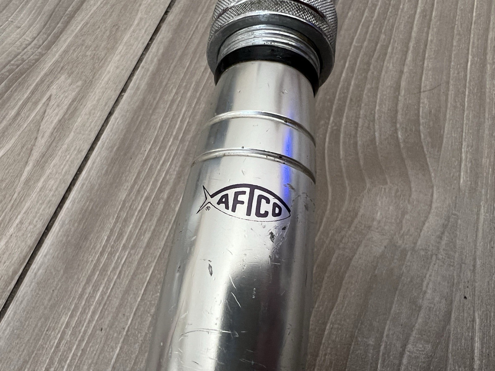 Aftco Aluminum Uni-Butt Straight Fishing Rod Butt #2 18 inch w/ Varmac Seat USA