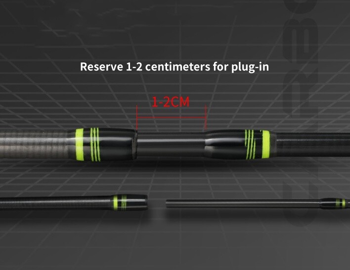 1.8M Carbon Fiber Fishing Rod Spinning Casting Poles Fast Travel Lure Rod 2 Tips