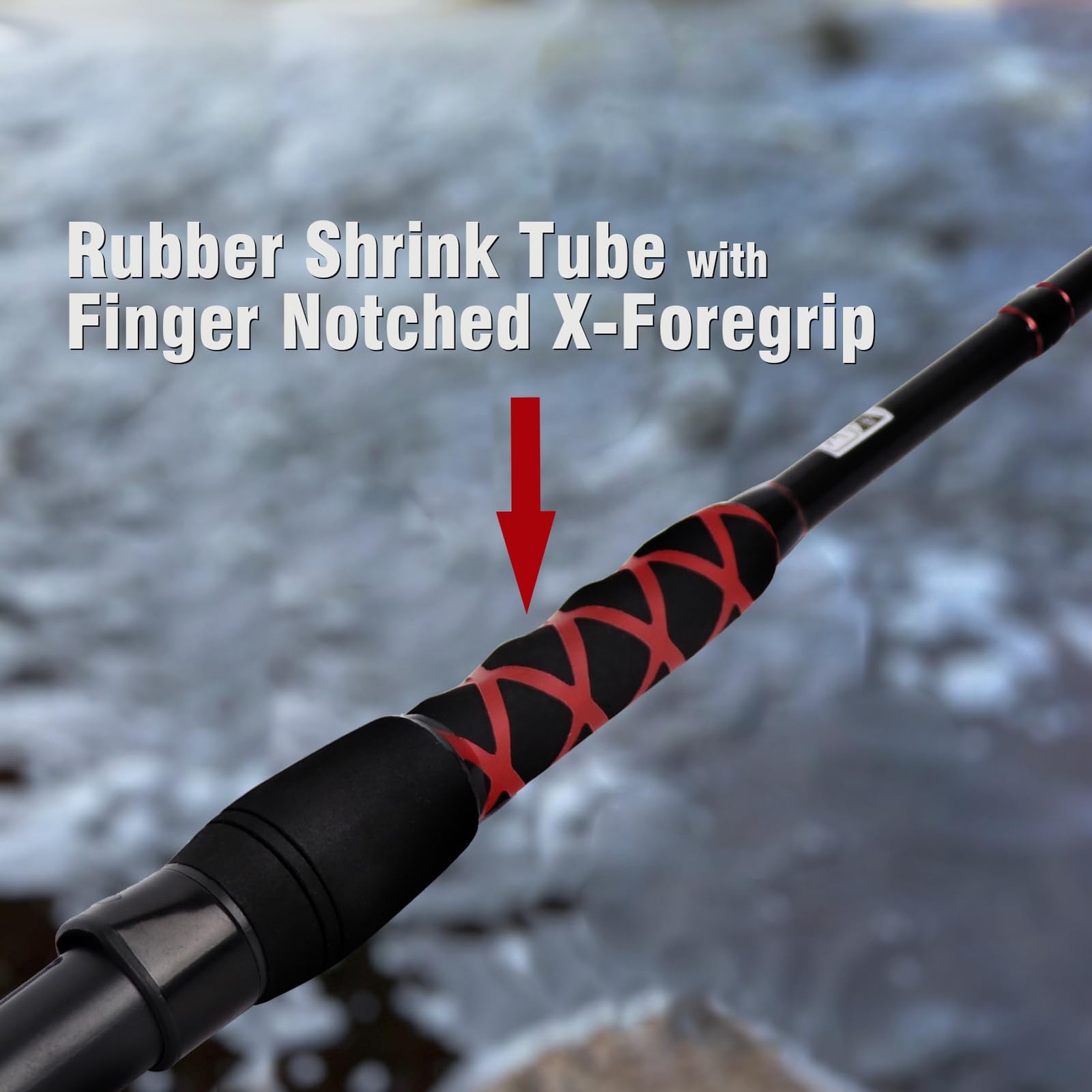 Fiblink Surf Spinning Fishing Rod 2-Piece/3-Piece Carbon Fiber Travel Fishing