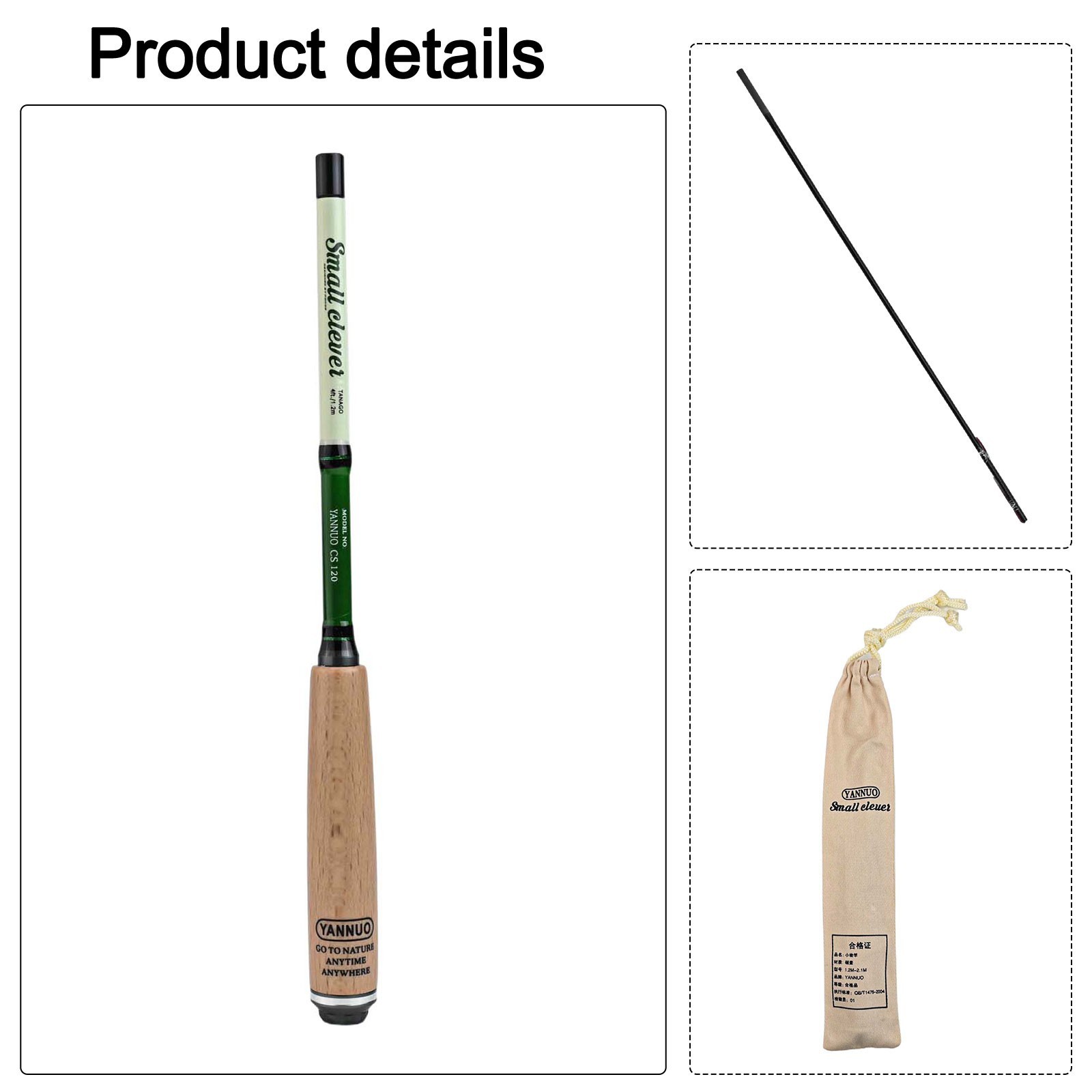Easily Transportable Fishing Rod in Carbon Fiber for Outdoor Adventures