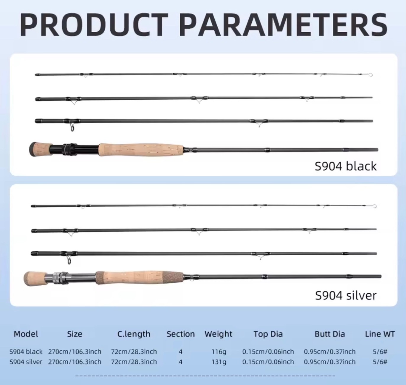 Fly Fishing Rod Sea Saltwater Freshwater Fly Fishing Rods – Various