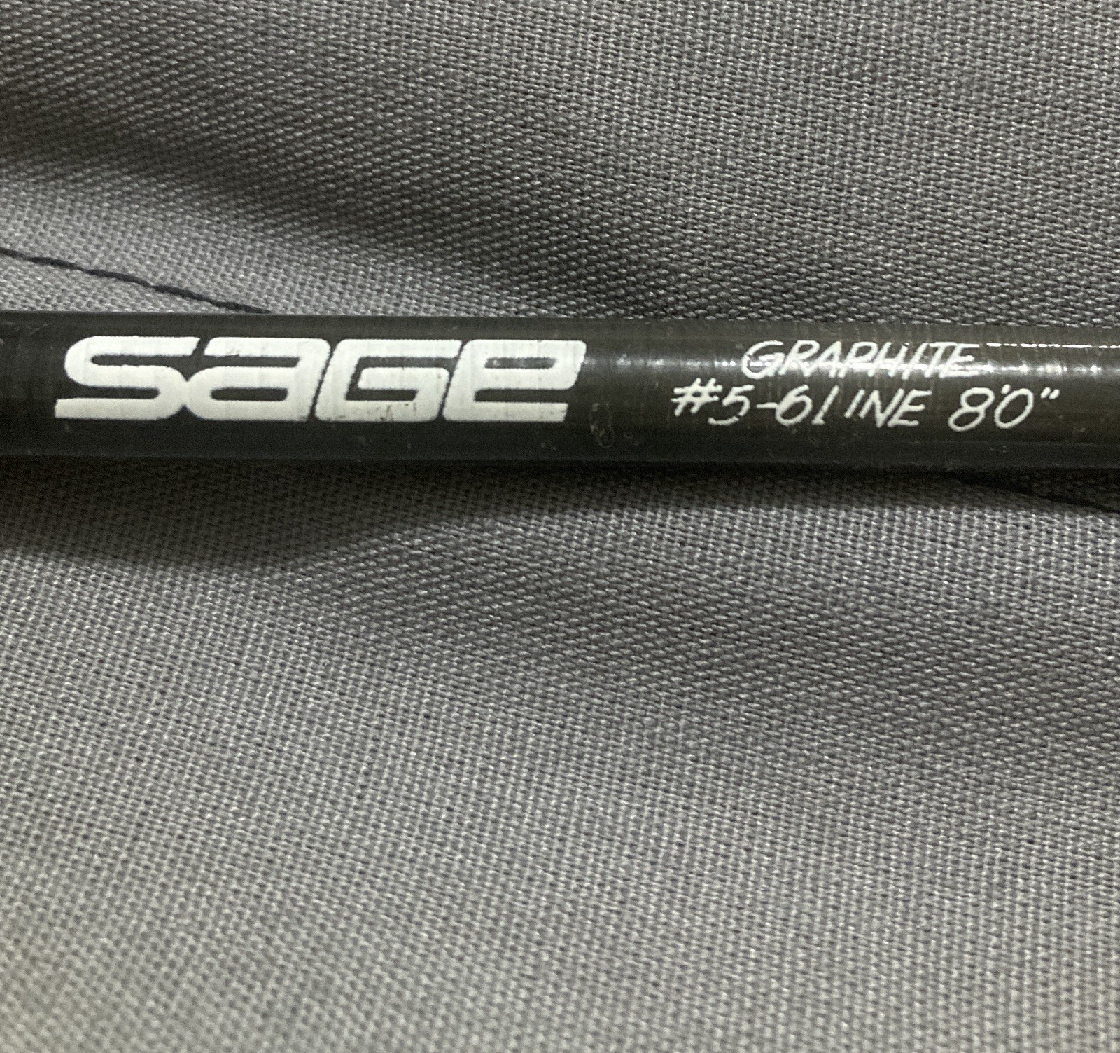 Sage 2-Piece Graphite Fly Rod #5-6 line 8’0″ fly fishing rod with case