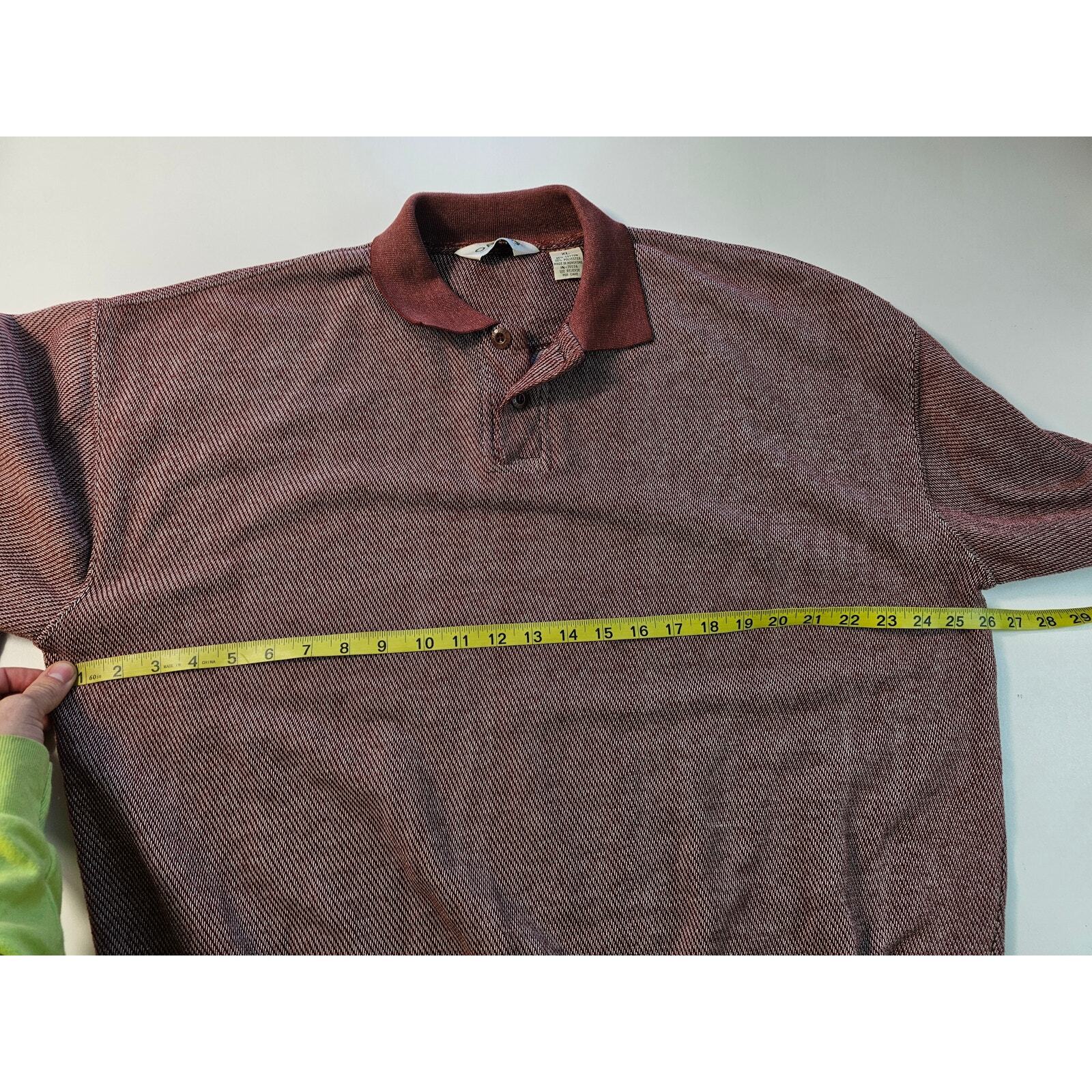 Vintage Orvis size red knit sweater banded bottom elbow patches winter mens XL ^